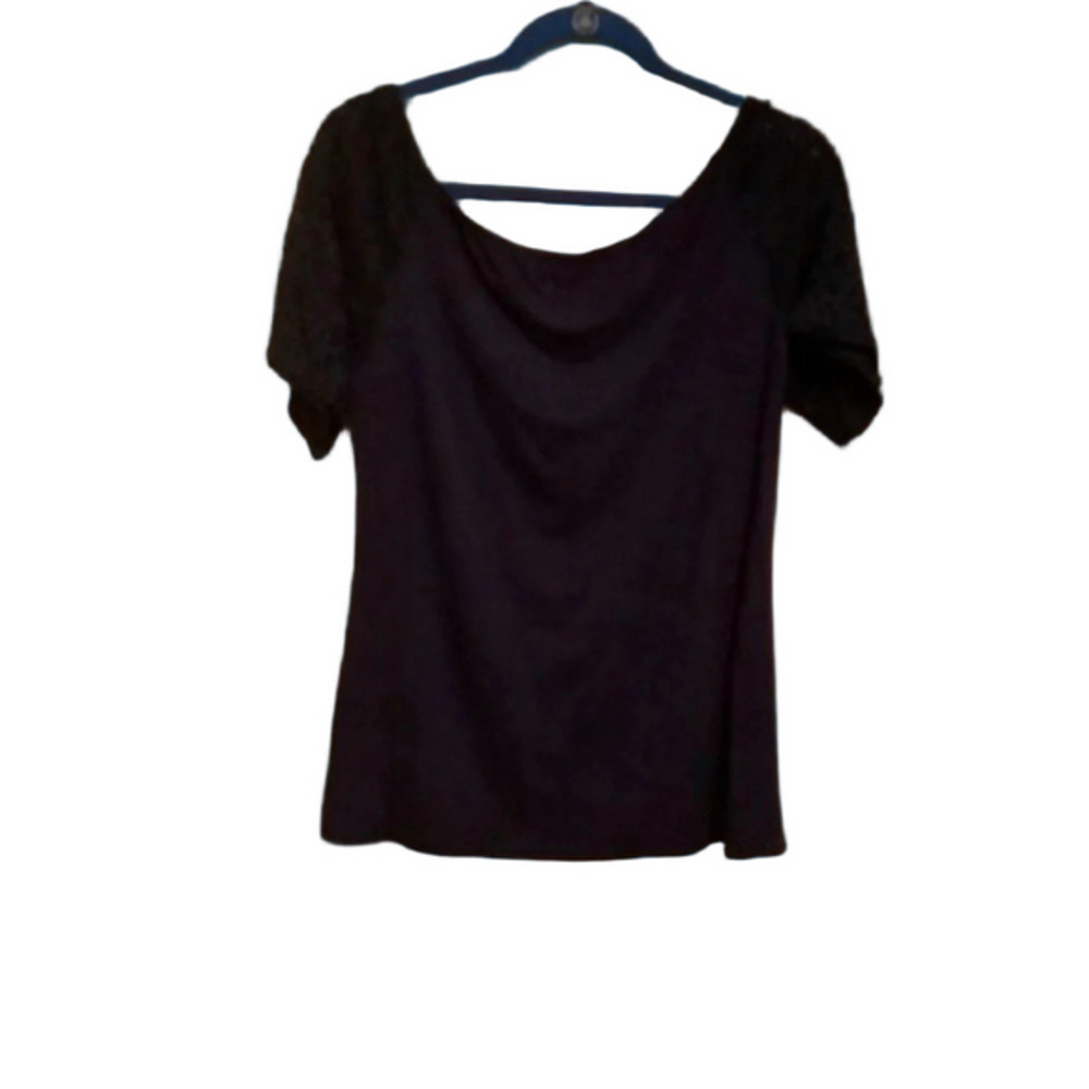 PECK & PECK~NAVY BLOUSE~ LIGHTWEIGHT~LP~